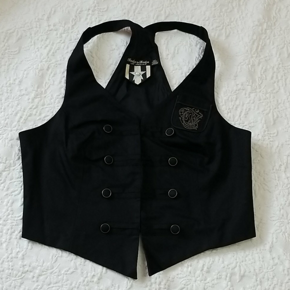 Twelve by Twelve Jackets & Coats Military Style Black Vest Poshmark